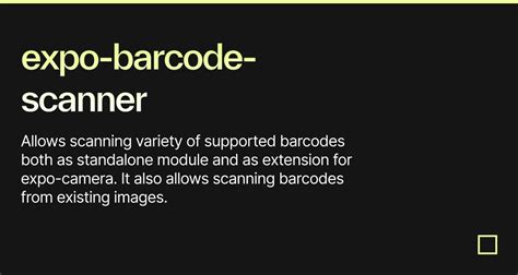 expo nfc reader|expo barcode scanner.